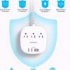 1746316683_61XSky-ifnL._AC_SL1500_.jpg One Beat Flat Plug Power Strip, 5ft Flat Extension Cord, 3 Outlets 4 USB Ports (2 USB C) 22.5W/4.5A Desktop Charging Station Power Strip No Surge Protection, Cruise Ship Dorm Room Travel Essentials