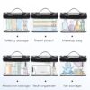 1746448774_710CtgNfg7L._AC_SL1500_.jpg BAGSMART TSA Approved Toiletry Bag, 3 Pack Clear Makeup Cosmetic Bag Organizer, Quart Size Travel Bag for Toiletries, Carry-on Travel Accessories Essentials, Black-3pcs