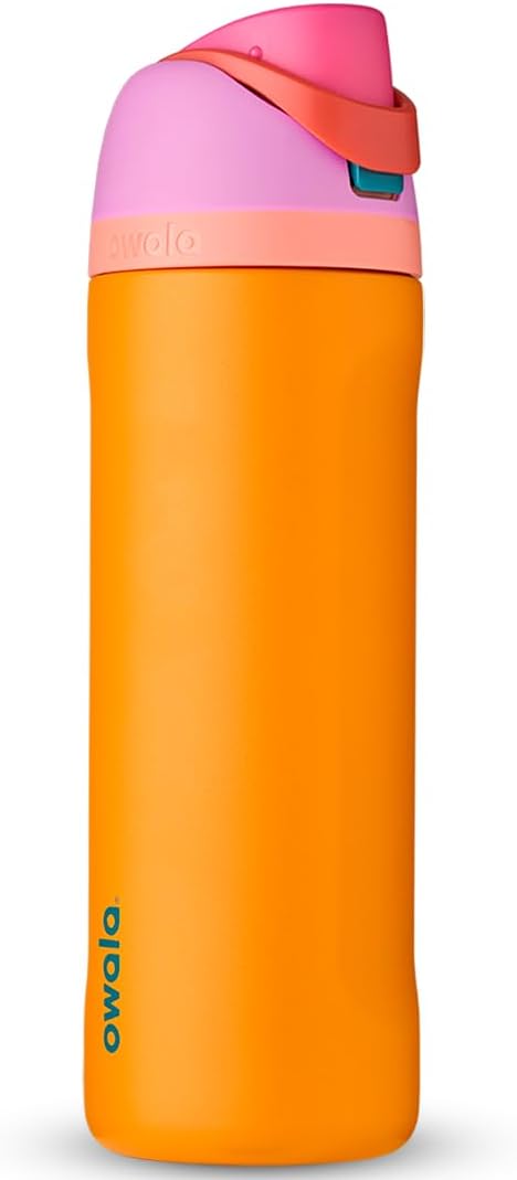 41Ar1-6FbL._AC_SL1080_.jpg FreeSip Insulated Stainless Steel Water Bottle with Straw for Sports and Travel, BPA-Free, 24-oz, Orchid/Orange (Tropical)