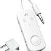 41ntZ7jqfLL._AC_SL1024_.jpg Avantree Relay - Premium Airplane Bluetooth 5.3 Adapter, Supports 2 AirPods or Headphones with aptX Adaptive, 3.5mm AUX Jack Wireless Audio Transmitter for Planes, Travel, TV (White)