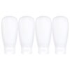41ovNNj32AL._SL1500_.jpg TSA Approved Travel Bottles Set for Toiletries Travel Size Containers Kit 4 Pack Portable Leak Proof Refillable Squeeze Cosmetic Airplane Essential Shampoo Hair Conditioner Body Lotion Bath Shower Gel