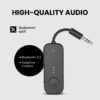514-Dhd9IHL._AC_SL1024_.jpg Avantree Relay - Premium Airplane Bluetooth 5.3 Adapter, Supports 2 AirPods or Headphones with aptX Adaptive, 3.5mm AUX Jack Wireless Audio Transmitter for Planes, Airline, Travel, TV