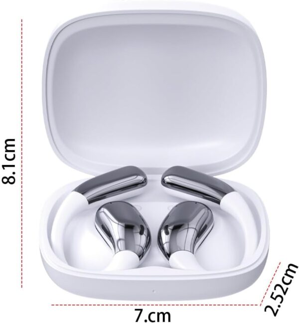 51U911PoZYL._AC_SL1001_.jpg One-Click Translator Earbud, Language Translator Earbuds, A38 Wireless Translation Earbuds Real Time, AI Translation Earbuds, OWS Ear Bud Translator Device for Business Travel (White)