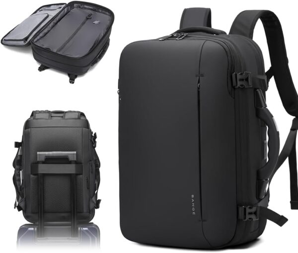 51UYlSvJb3L._AC_SL1000_.jpg BANGE Airback Backpack with electronic scaleVacuum Compression Travel Backpack,Expandable Backpacks with Pump for Airplanes (With Air Pump)