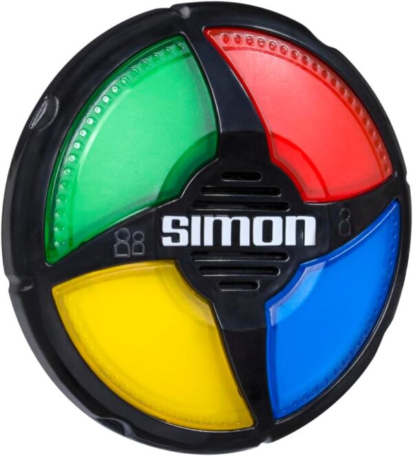 51bxn7KY-yL._AC_SL1000_.jpg Hasbro Gaming Simon Micro Series Electronic Game for 1 or More Players, Classic Simon Gameplay in a Compact Size, Fun Party Game for Kids Ages 8+