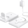 Magnetic Wireless Charger for iPhone: 3 in 1 Travel Charging Station for Apple Devices for iPhone 16 15 14 13 12 Pro Max Plus - Foldable Charging Pad for Apple Watch Series & Airpods 4 3 2 Pro