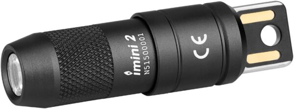 51i2xfO0ZL._AC_SL1500_.jpg OLIGHT IMINI 2 EDC Rechargeable Keychain Flashlight, 50 Lumens Compact and Portable Mini LED Keyring Lights with Built-in Battery Ideal for Everyday Carry and Emergencies (Black)