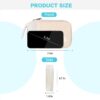 Electronics Travel Organizer,Portable Waterproof Electronic Travel Storage Bag for Small Charging Cord Storage,Charger,Small Electronics,SD Card etc,for Travel,Business -Beige