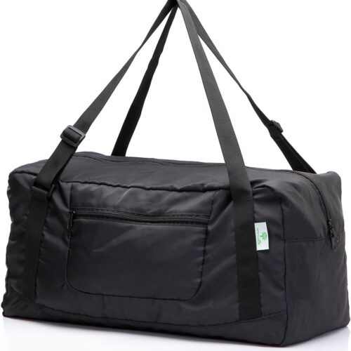 612-OKA5dcL._AC_SL1360_.jpg HOLYLUCK Foldable Travel Duffel Bag For Women & Men Luggage Great for Gym (black) One_Size