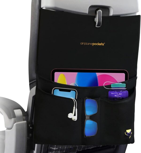 612jEnN1IJL._AC_SL1500_.jpg Airplane Pockets - Airplane Accessories - Plane Travel Essentials - Travel Organizer - Seat Storage Organizer - Air Travel Essentials - Seat Back Organizer - International Travel Must Haves