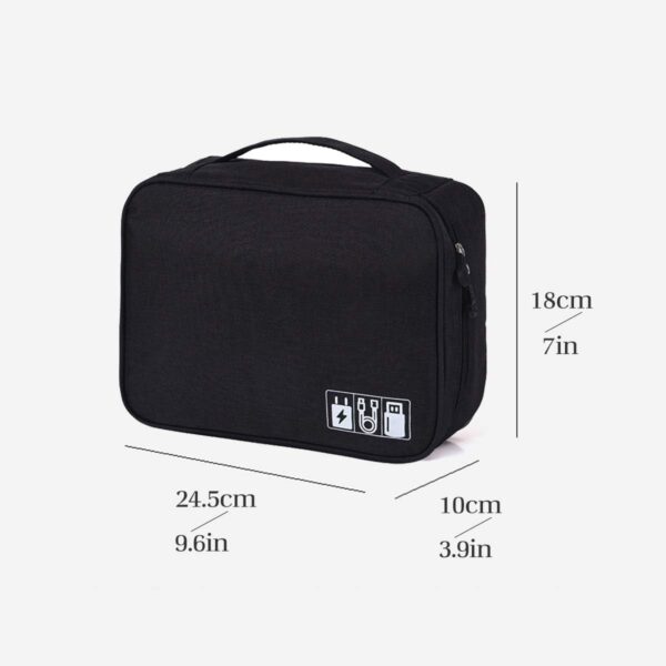 612xE6sU2OL._AC_SL1200_.jpg Electronics Organizer, OrgaWise Electronic Accessories Bag Travel Cable Organizer Three-Layer for iPad Mini, Kindle, Hard Drives, Cables, Chargers