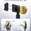 62" Phone Tripod & Selfie Stick, Tripod for iPhone with Remote, All-in-1 Cell Phone Stand, Portable, Lightweight Extendable for Selfies Video Recording Vlog, Compatible with iPhone Android