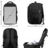 Travel Backpack, Large Carry on Backpack, 17 Inch Laptop Bag, Big Sturdy TSA-Friendly with USB Port College School Rucksack Bag, Gifts for Him Men Women, Black