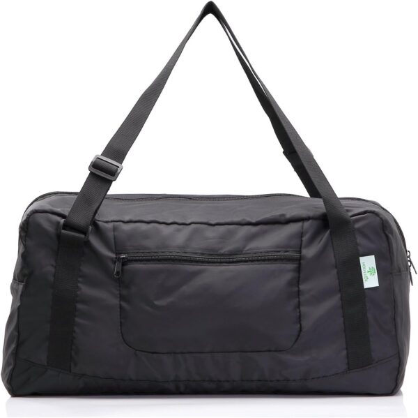 HOLYLUCK Foldable Travel Duffel Bag For Women & Men Luggage Great for Gym (black) One_Size