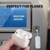 616CHS3S29L._AC_SL1024_.jpg Avantree Relay - Premium Airplane Bluetooth 5.3 Adapter, Supports 2 AirPods or Headphones with aptX Adaptive, 3.5mm AUX Jack Wireless Audio Transmitter for Planes, Travel, TV (White)