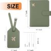 616JXSHZzgL._AC_SL1500_.jpg Melsbrinna Rfid Passport Holder for Travel women/Men Set Travel Suitcase Tag, Cute Passport Wallet Rfid Blocking Card Slots, Rfid Passport Cover/CaseTravel Wallet (Green)