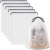 616K24VmkL._AC_SL1500_.jpg Clear Shoe Bags for Travel 5 PCS, 15.7" x 11.8" Travel Shoe Bags for Packing, Waterproof Drawstring Travel Shoe Storage Bag, Travel Essentials for Men and Women