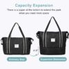 617FPvNfmpL._AC_SL1500_.jpg DMLuna Travel Duffel Bag, Tote Sports Gym Bag, Shoulder Overnight Weekender Bag for Women & Men, Hospital bag, Expandable Duffel Bag with Trolley Sleeve/Wet Pocket
