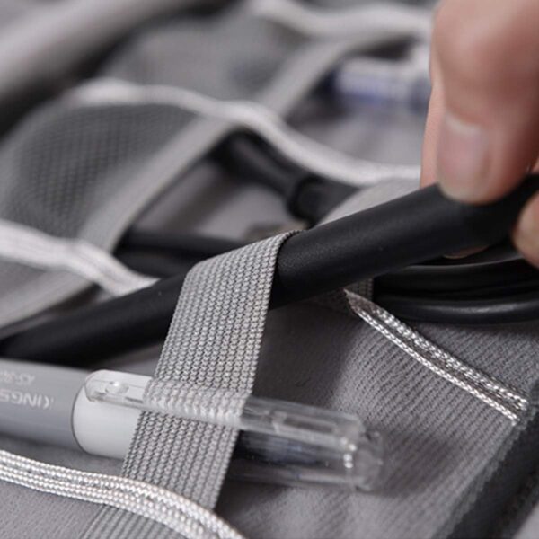 619BymnGHnL._AC_SL1200_.jpg Electronics Organizer, OrgaWise Electronic Accessories Bag Travel Cable Organizer Three-Layer for iPad Mini, Kindle, Hard Drives, Cables, Chargers