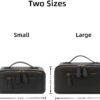 619ZKS7t26L._AC_SL1500_.jpg Electronic Organizer Travel Case, Portable Waterproof PU Leather Tech Pouch, Accessories Storage Bag, Compact Travel Cord Organizer for Cable, Charger, Phone, Earbuds (3L Black)