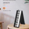 61BKM9peAL._AC_SL1500_.jpg Portable Piano Keyboard, Semi-Weighted Folding Digital Piano 88 Key, Full Size, Wood Grain, Electric Piano Keyboard w/MIDI Bluetooth, Suitable for Adult, Toddler, Kids