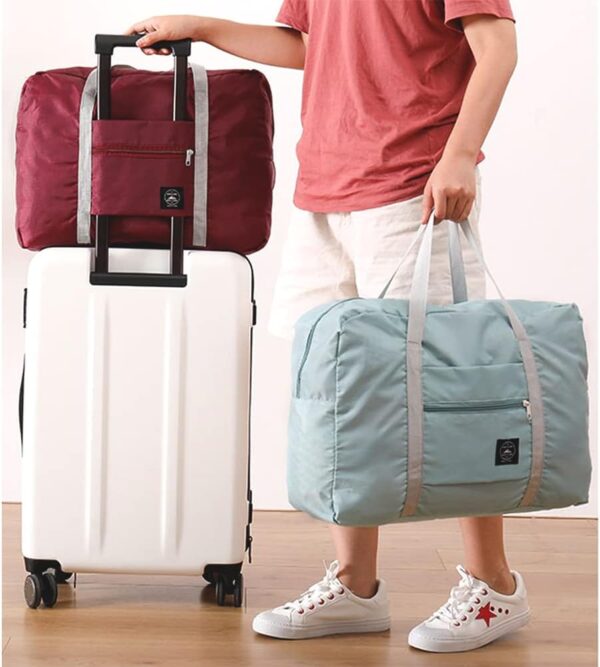 61EPhB6dYIL._AC_SL1001_.jpg 4PCS Foldable Travel Duffel Bag Tote Carry on Luggage Bag Spirit Airlines Personal item Sports Gym Bag Water Resistant Weekender Overnight Bags for Women and Men (Mix Colors)