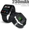 61Gv3AL8KRL._AC_SL1500_.jpg Smart Watch for Men Women Compatible with iPhone Samsung Android Phone 1.83 inch Full Touch Screen IP68 Waterproof Bluetooh Fitness Tracker Heart Rate/Sleep Monitor, Black