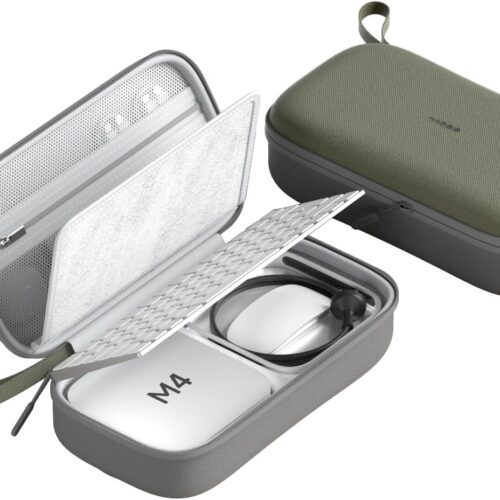 61IHRXvexUL._AC_SL1500_.jpg Hagibis Electronics Organizer Travel Case for Mac Mini M4/M4 Pro 2024 Portable Waterproof Carry Case for Cable, Charger, Docking Station, Power Bank, SD Card, Mouse, USB Flash Disk (Green)