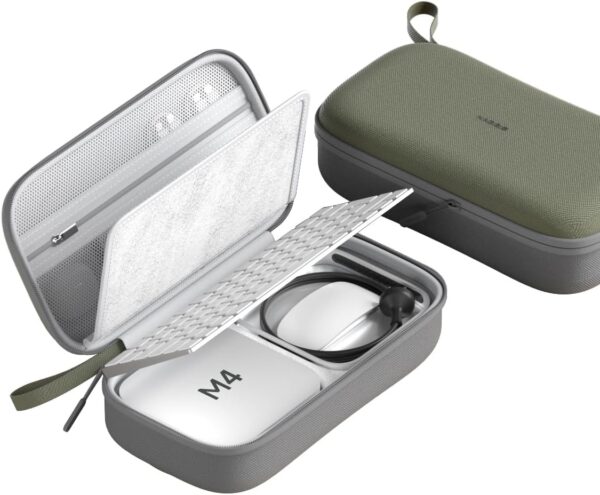61IHRXvexUL._AC_SL1500_.jpg Hagibis Electronics Organizer Travel Case for Mac Mini M4/M4 Pro 2024 Portable Waterproof Carry Case for Cable, Charger, Docking Station, Power Bank, SD Card, Mouse, USB Flash Disk (Green)