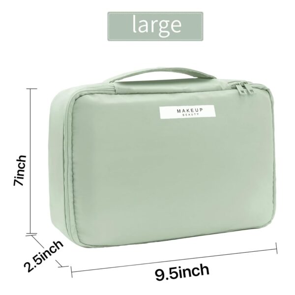Travel Makeup Bag Cosmetic Bag Makeup Bag Toiletry bag for women and men (Green)