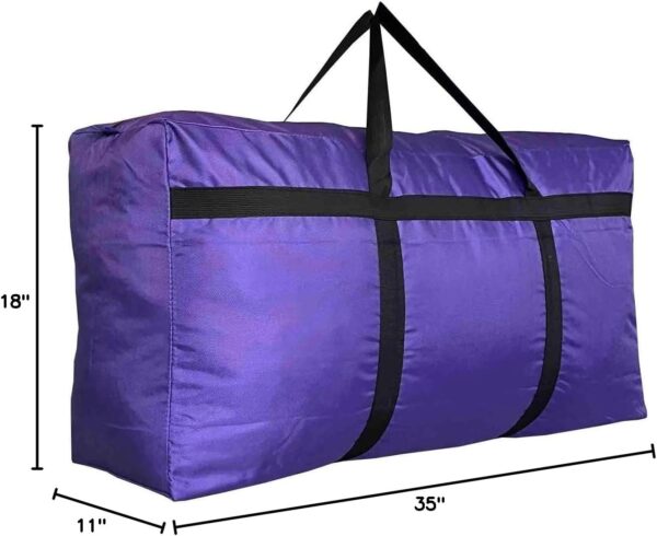 61JAOriWleL._AC_SL1500_.jpg Extra Large Storage Duffle Bag with Zippers and Handles, Big Foldable Duffle Bag for Travel