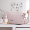 61JSyAKZYsL._AC_SL1500_.jpg BAGSMART Makeup Bag Travel Toiletry Bag, Puffy Padded Make Up Bags for Women Makeup Organizer Case, Wide-open Pouch Purse Travel Essentials Toiletries Accessories Brushes, Pink