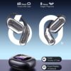 AI Language Translation Earbuds, OWS LCD Touchscreen Real-Time Translator for 144 Languages & Accents Includes Free Subscription Translation Device Earphones for Travel Business Learning, Black