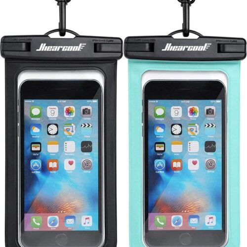 61JkEouNSAL._AC_SL1022_.jpg Hiearcool Waterproof Phone Pouch, Waterproof Phone Case for iPhone 16 15 14 13 Pro Max, IPX8 Cellphone Dry Bag Beach Cruise Ship Essentials 2Pack-8.3″