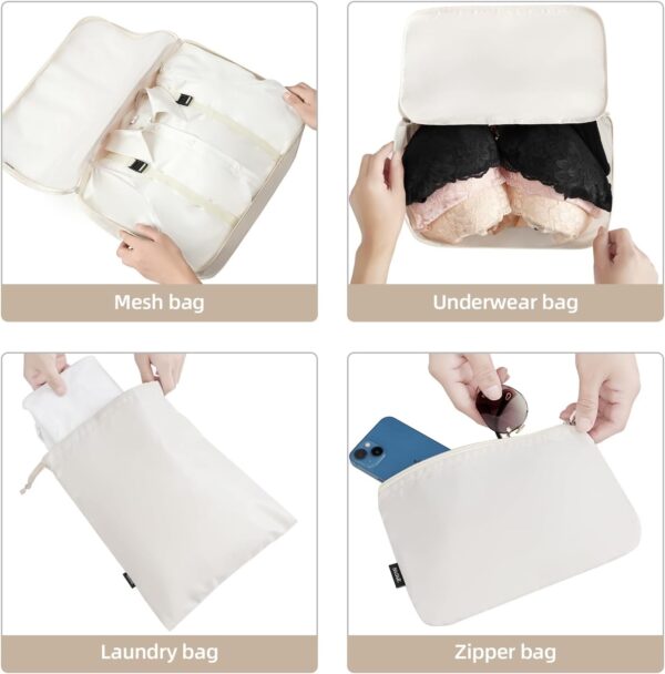 61Ktz9piC-L._AC_SL1500_.jpg BAGAIL 6 Set/8 Set/10 Set Packing Cubes Various Sizes Packing Organizer for Travel Accessories Luggage Carry On Suitcase