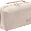 61L-0ljA7gL._AC_SL1000_.jpg Kaxich Travel Electronics Organizer, Electronics Accessories Bag Portable Cable Organizer Case Waterproof Universal for Adapters Memory Cards, USB Cables (Beige)