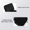 61L1Ji0qX9L._AC_SL1500_.jpg MATEIN Electronics Organizer Travel Case, Water Resistant Cable Organizer Bag for Travel Essentials, Gifts for Men, Storage Bag as Accessories for Phone, Cord, Tablet, Black
