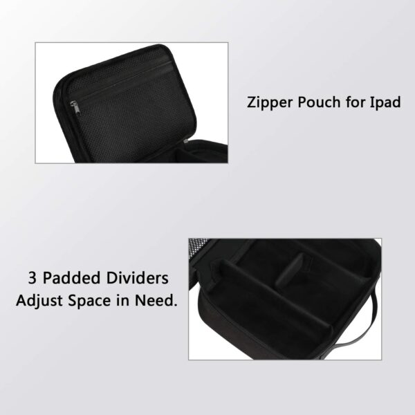 61L1Ji0qX9L._AC_SL1500_.jpg MATEIN Electronics Organizer Travel Case, Water Resistant Cable Organizer Bag for Travel Essentials, Gifts for Men, Storage Bag as Accessories for Phone, Cord, Tablet, Black