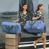 61MLW6NwcyL._AC_SL1000_.jpg Dimayar 40L Travel Duffle Bag for Men Women - Foldable Duffel Bag with Shoes Compartment - Overnight Bags Waterproof & Tear Resistant(Blue)