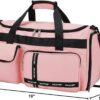 61QSYQ0q3ZL._AC_SL1500_.jpg MAXTOP Gym Bag for Women Travel Duffle Carry On Tote Weekender Bag Large Capacity Pink Overnight Bag With Shoe Compartment Gym Tote with Dry and Wet Separation