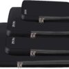 61TNS6K2LEL._AC_SL1500_.jpg BAGAIL 4 Set/6 Set/8 Set Compression Packing Cubes Travel Accessories Expandable Packing Organizers(Black ClothPattern 4 Set)