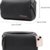 61TR5sukoHL._AC_SL1500_.jpg Besnfoto Tech Pouch Electronic Organizer Accessory Bag Waterproof Travel Portable Carrying Case for Cables, Camera Batteries, Photography card, MaceBook Charger