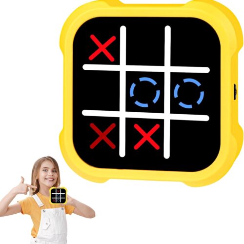 Electronic Tic Tac Toe Game – Electronic Puzzles Portable Handheld Games, 3-in-1 Tic Tac Toe Bolt Game Travel Tic Tac Toys for Educational Memory Growth, Infinite Tic-Tac-Toe Board Games for Ages 3+