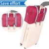 61UIJ0dSRbL._AC_SL1500_.jpg 4PCS Foldable Travel Duffel Bag Tote Carry on Luggage Bag Spirit Airlines Personal item Sports Gym Bag Water Resistant Weekender Overnight Bags for Women and Men (Mix Colors)