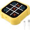 61Vu-xzQULL._AC_SL1500_.jpg Tic Tac Toe Bolt Game, Electronic 4-in-1 Handheld Puzzle Game Console, Portable Infinite TicTacToe Travel Game for Educational and Memory Growth, Family, Toys Board Games for Kids and Adults