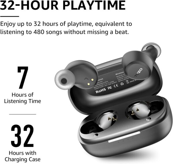 61WnVmetFDL._AC_SL1500_.jpg TOZO A1 Wireless Earbuds Bluetooth 5.3 Light Weight in Ear IPX5 Waterproof Headphones 2 Mic for AI Calls, Immersive Premium Sound Bass Headset with Charging Case, 32 Presets EQ Customization via App