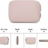 BAGSMART Large Electronics Organizer Travel Case, Travel Essentials, Cord Organizer Travel Cable Organizer Bag, Travel Accessories for Women, Pink