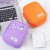 E-Tree Storage Pouch for Small Electronics and Accessories,Tech Bag,Electronic Organizer Case Compatible with MacBook Laptop Charger,Mouse,Cables,Hub,Power Bank,Earphone,Toiletries Cosmetics (Orange)
