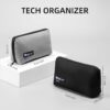 61bWYwvTP4L._AC_SL1500_.jpg RIGHT AWAY Electronic Organizer, Travel Tech Pouch with Water Resistant Storage -Cord Organizer Bag to Carry Phone, Charger, Hard Drive, Power Bank & Accessorie Travel Essentials(BLACK)