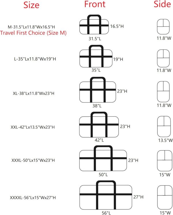 61cXHu3JcAL._AC_SL1500_.jpg Extra Large Storage Duffle Bag with Zippers and Handles, Big Foldable Duffle Bag for Travel